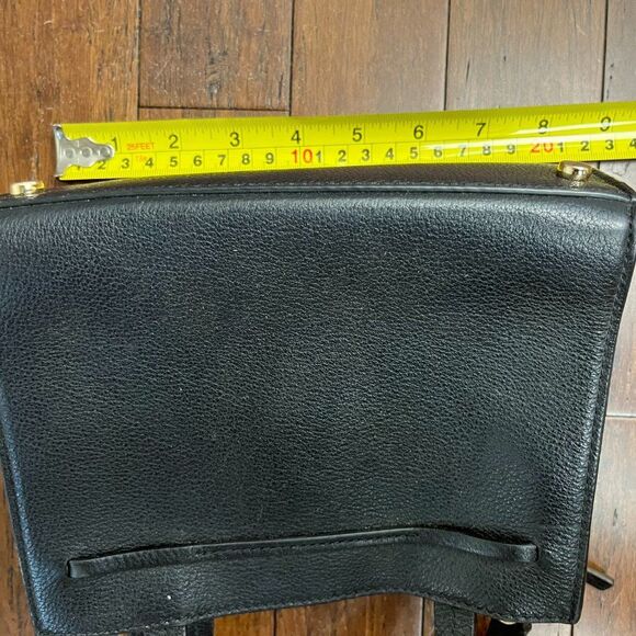 Kate Spade Black Hayes Street Small Isobel Tasseled Bow Leather Bag  MSRP $358 - Picture 8 of 9